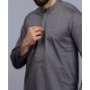 MEN CASUAL CHARCOAL KURTA