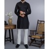 MEN CASUAL BLACK KURTA