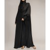 Al-Anaaqa 3 Pc Set Abaya-Black