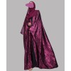 Metallic 3Pc Set Abaya- Magenta