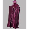 Metallic 3Pc Set Abaya- Magenta