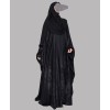 Metallic 3Pc Set Abaya- Black