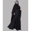 Metallic 3Pc Set Abaya- Black