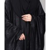 Metallic 3Pc Set Abaya- Black