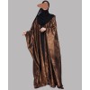 Metallic 3Pc Set Abaya- Copper