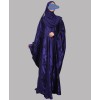 Metallic 3Pc Set Abaya- Purple