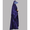 Metallic 3Pc Set Abaya- Purple