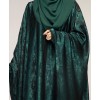 Metallic 3Pc Set Abaya- Emarald