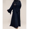 Queen Dress Abaya - Oxford Blue Print-2