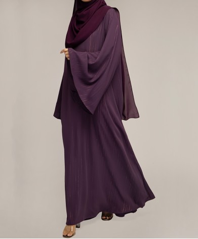 Queen Dress Abaya - Plum