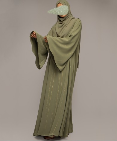 Queen Dress Abaya - Green Apple