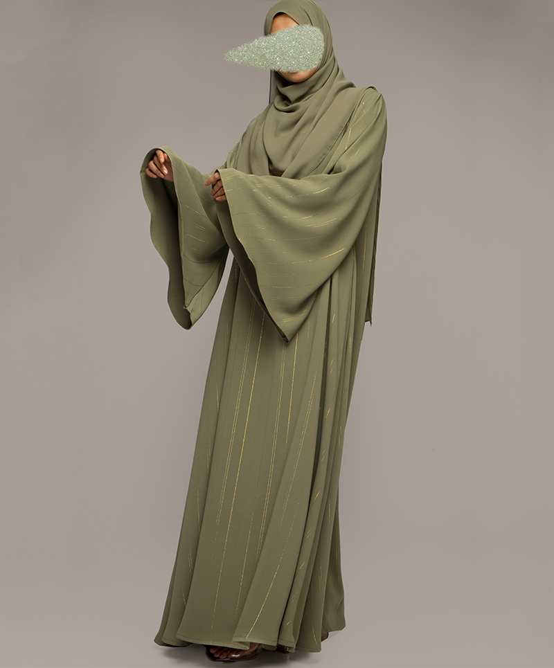 Queen Dress Abaya - Green Apple