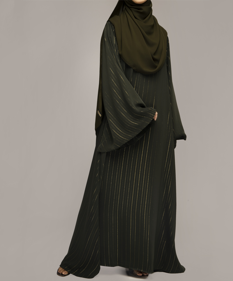 Queen Dress Abaya - Seaweed Print-2