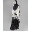 Smokey 4 Pc Set Abaya- Charcoal Grey