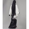 Smokey 4 Pc Set Abaya- Charcoal Grey