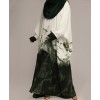 Smokey 4 Piece Set Abaya- Forest Green