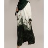 Smokey 4 Piece Set Abaya- Forest Green