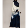 Smokey 4 Piece Set Abaya- Navy Blue