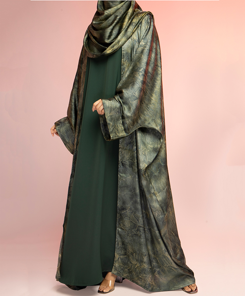 Sofia 4 Pc Abaya Set - Basil