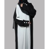 2 Tone Abaya - Black