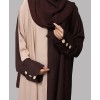 2 Tone Abaya - Brown