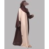 2 Tone Abaya - Brown