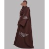 Web 3 Pc Set Abaya - Brown