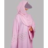 Web 3 Pc Set Abaya - Pink