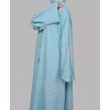 Web 3 Pc Set Abaya - Sky