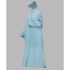 Web 3 Pc Set Abaya - Sky