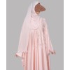 Blush 4 Pc Set Abaya - Pink