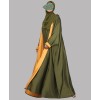 Dual Tone Satin 4 Pc Set Abaya