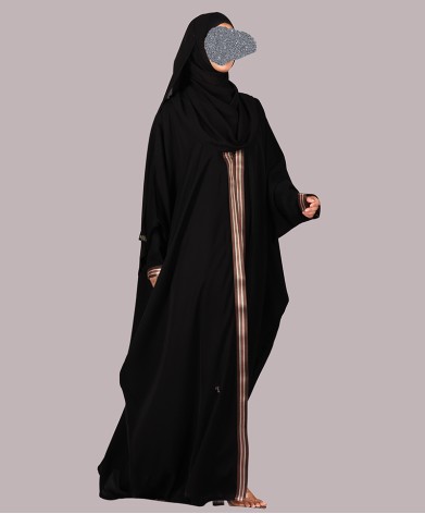 GC 4 Pc Set Abaya-Black