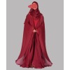 Daliya 4 Pc Set Abaya - Fire Berry