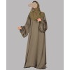 Farasha 3 Pc Set Abaya - Olive