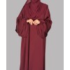 Farasha 3 Pc Set Abaya - Ruby