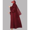 Farasha 3 Pc Set Abaya - Ruby