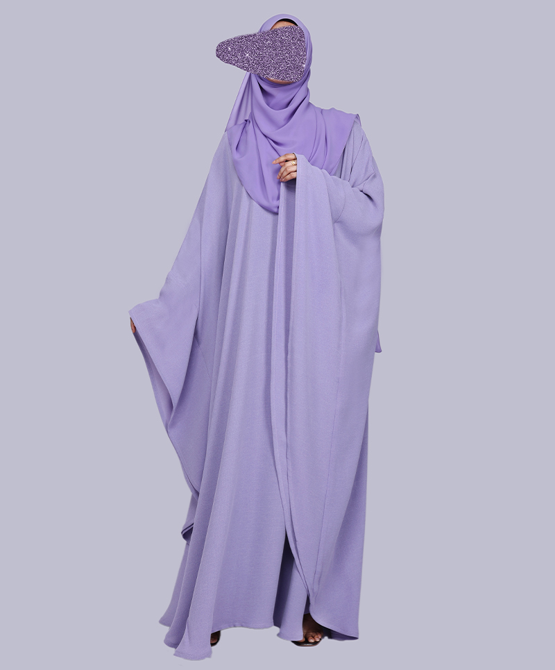 Alana 3 Pc Set Abaya - Orchid