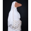 White Gold 3 Pc Set Abaya