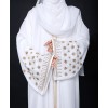 White Gold 3 Pc Set Abaya