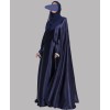 Zahra 4 Pc Set Abaya - Navy Blue