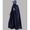 Zahra 4 Pc Set Abaya - Navy Blue