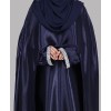 Zahra 4 Pc Set Abaya - Navy Blue