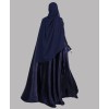 Zahra 4 Pc Set Abaya - Navy Blue