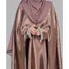 Zahra 4 Pc Set Abaya - Coffee