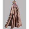 Zahra 4 Pc Set Abaya - Coffee