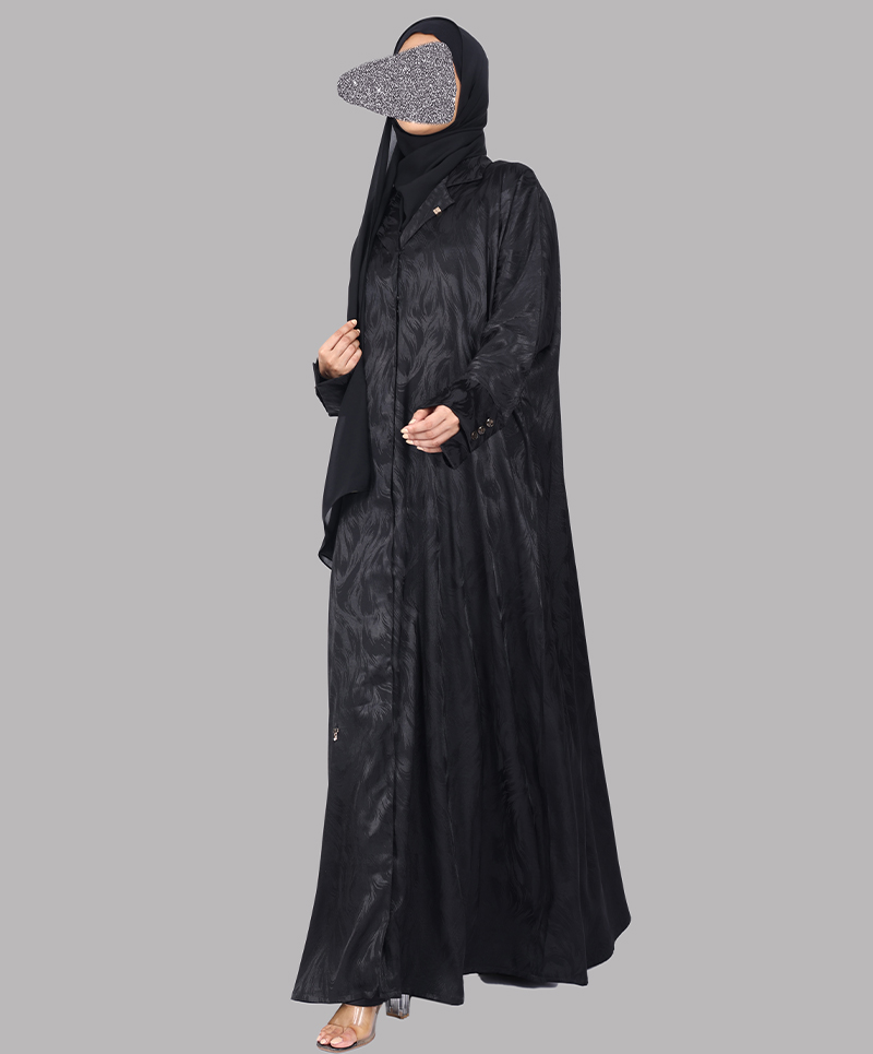 Feather Coll. Abaya - Black