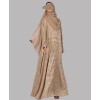 Feather Coll. Abaya - Beige Gold