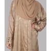 Feather Coll. Abaya - Beige Gold