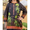 Black Garden Printed 2Pc Stitched Suit